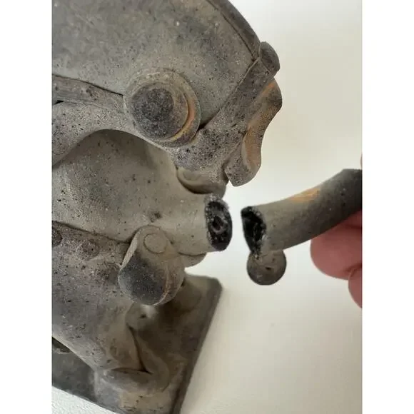 Korean Warrior Sculpture on Horse Clay Vessel Silla Master - Picture 9 of 12